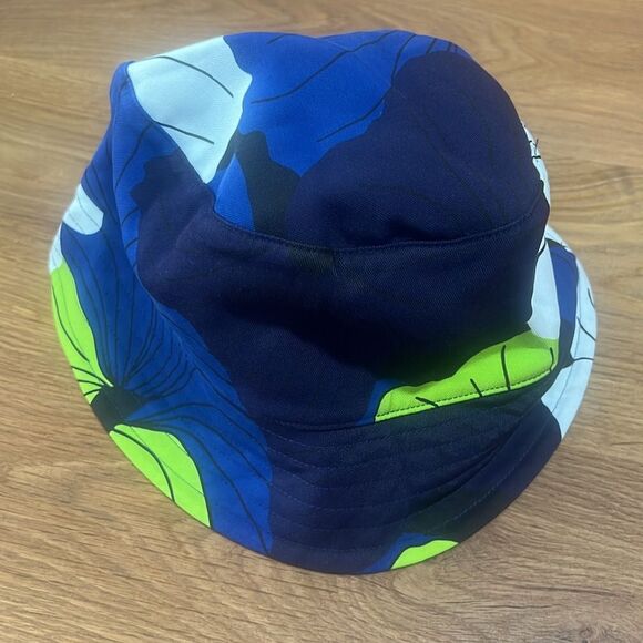 NWT SKFK Ude Kokomo Blue Green Bucket Hat Reversible Eco Vero One Size - Picture 5 of 9